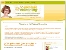 Tablet Screenshot of nopressurenetworking.com